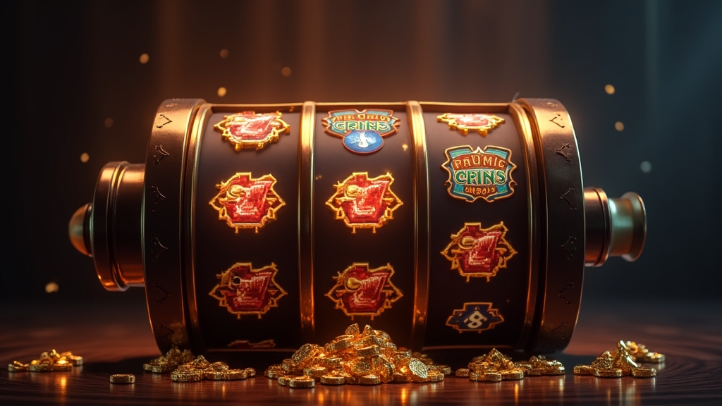 Freispiele und Bonuscode an einem Slot im dunklen Casino-Design